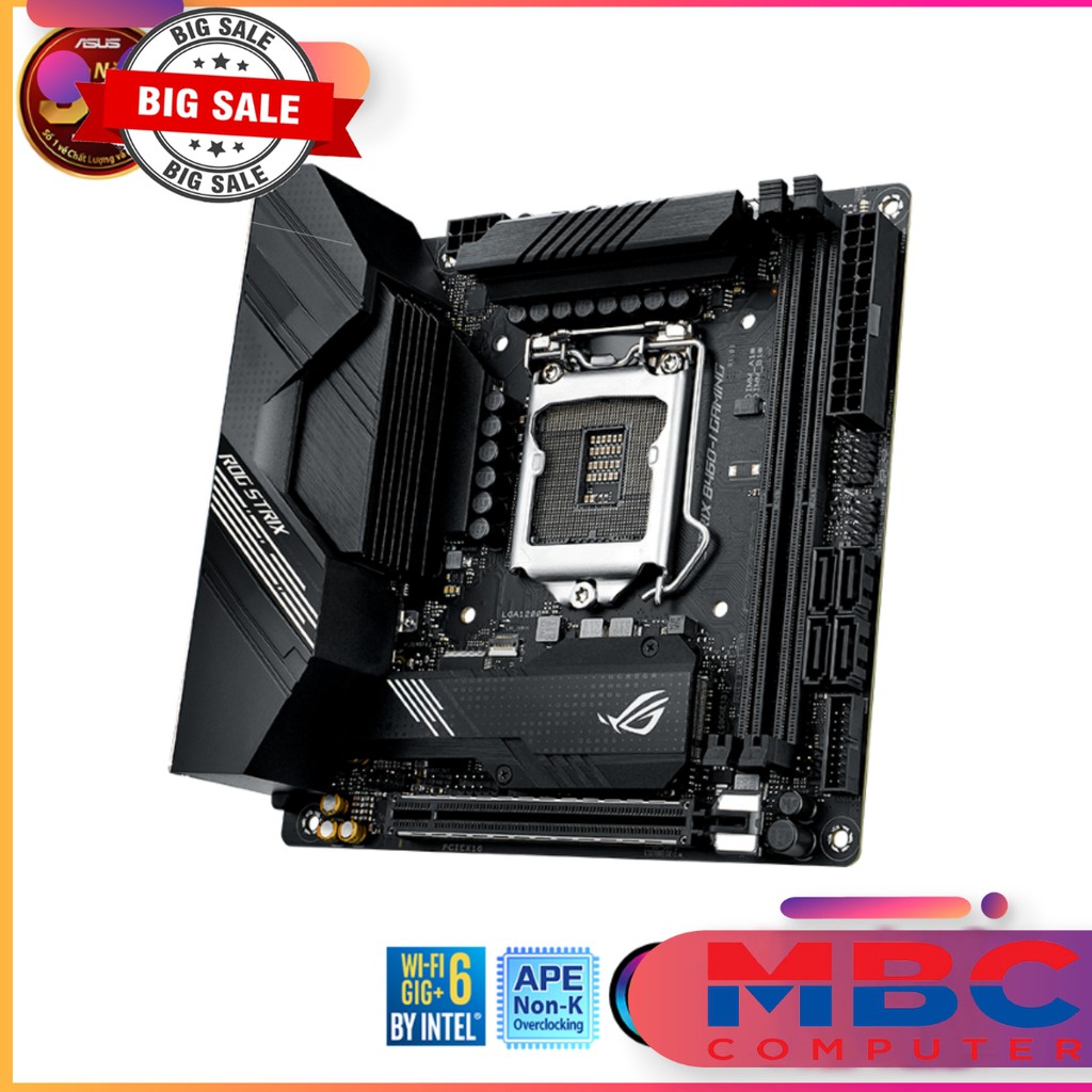 Main Asus ROG-STRIX B460-I GAMING (Intel B460, Socket 1200, Mini-ITX, 2 khe Ram DDR4) - Hàng Chính Hãng