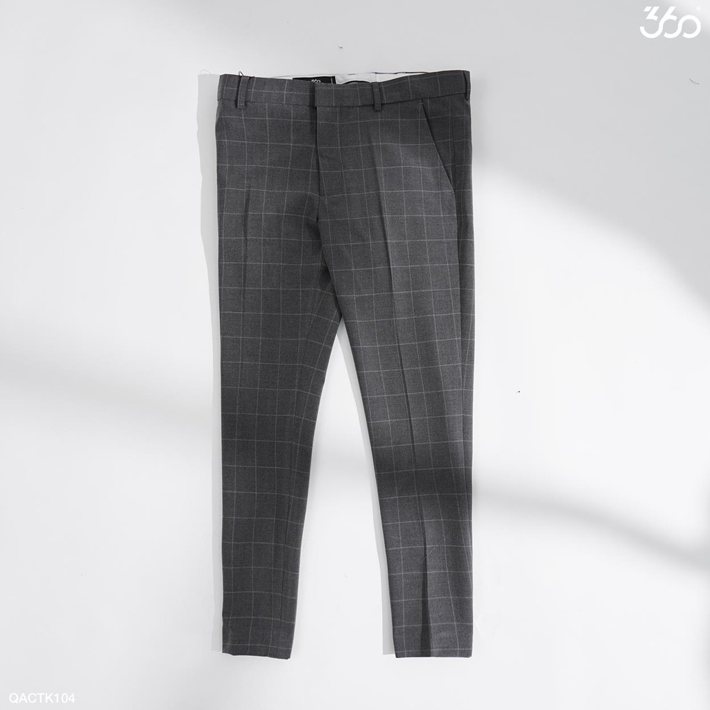 [Mã FAMALLT5 giảm 15% đơn 150K] Quần âu nam cao cấp 360 BOUTIQUE họa tiết kẻ vuông - QACTK104 | BigBuy360 - bigbuy360.vn