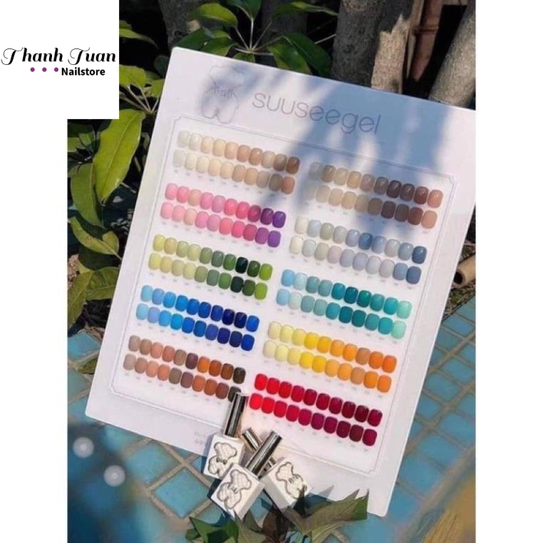 Set sơn gel 100 màu Suuseegel tặng kèm base top với bảng màu(sơn nail)  - Phụ kiện đồ nail