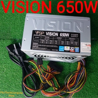 Mua Nguồn máy tính bàn VISION 650W - Hàng chính hãng cũ - tặng cáp nguồn