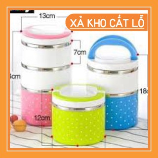 Camen Chấm Bi Đựng Thức Ăn Giữ Nhiệt 1 ngăn, 2 ngăn , 3 ngăn
