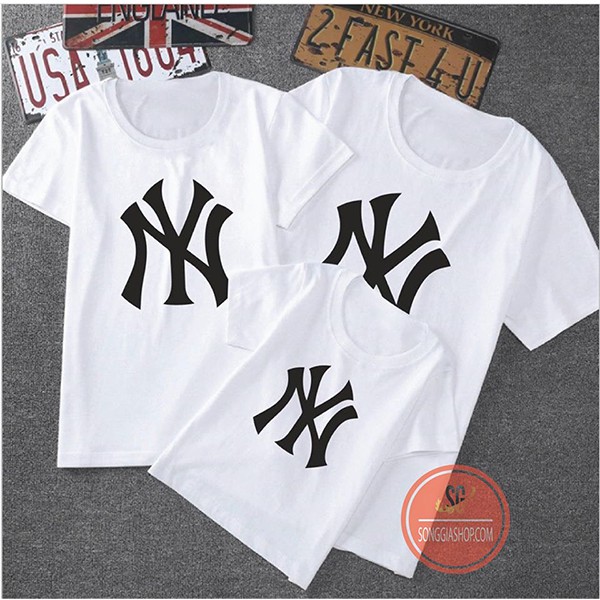 Áo Gia Đình NY - Thun Cotton - Đủ Size GD293T