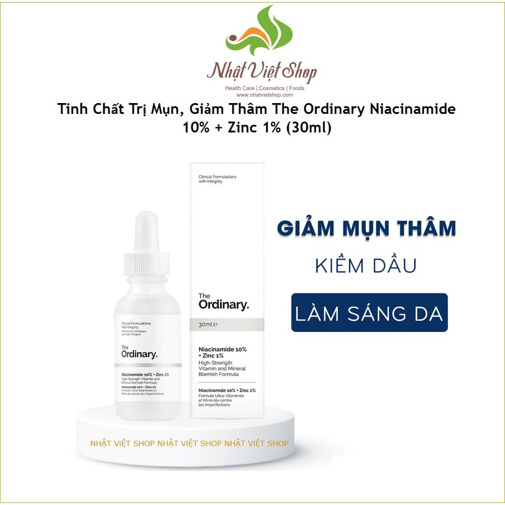 The Ordinary - Tinh Chất Giảm Mụn, Giảm Thâm The Ordinary Niacinamide 10% + Zinc 1%