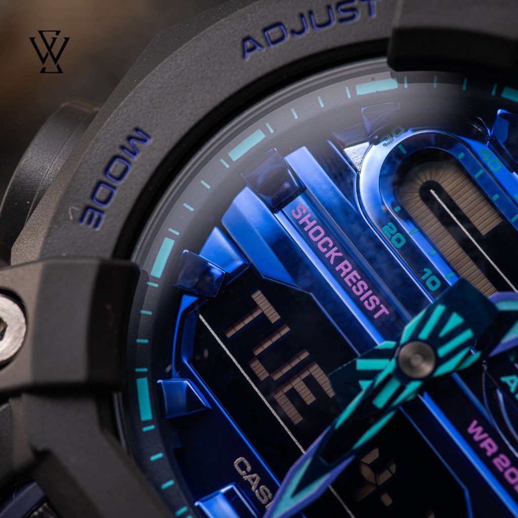Đồng Hồ Quartz Nam Casio G-Shock WATCHSTORE GA-900VB-1ADR Thiết Kế Mặt Kính Khoáng 49.5mm, Vỏ Và Dây Nhựa Bền Bỉ