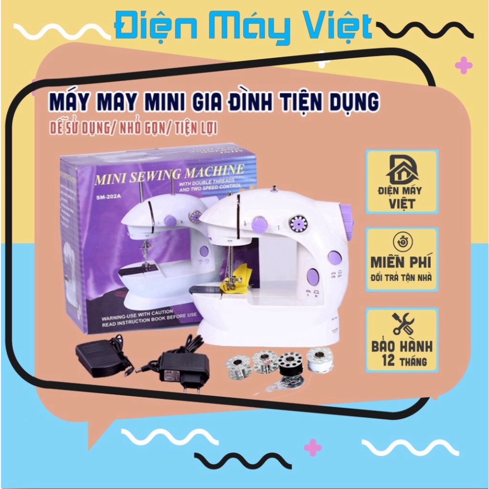 [Bảo Hành 12 Tháng] Máy may mini gia đình tiện dụng, máy khâu mini đa năng cao cấp