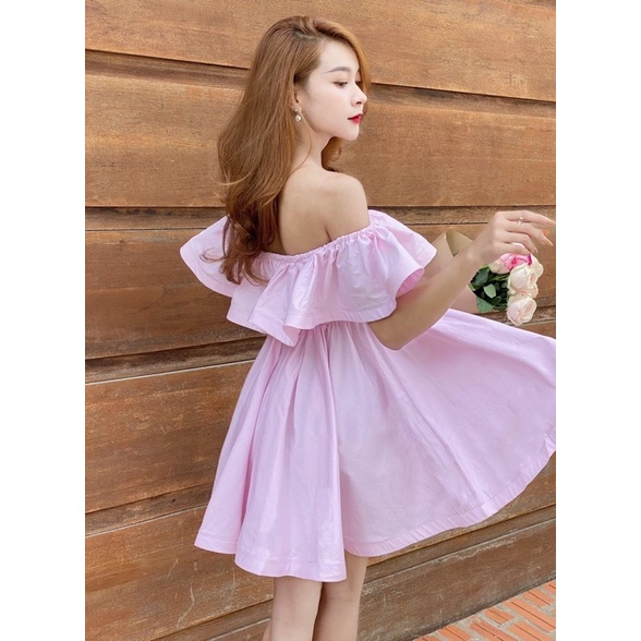 Đầm bẹt vai phom ngắn xoè trẻ trung (VIVI DRESS)
