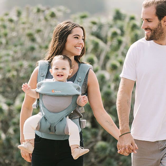 💝 Địu cho bé Ergobaby 360 Cool Air Mesh, địu trợ lực 4 tư thế cho bé từ 5,5-20kg, bảo hành chính hãng 12 tháng