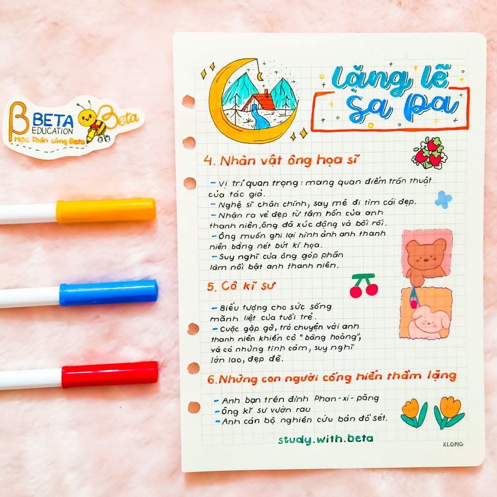 Bộ 32 sticker tựa đề văn 9 đầy đủ cả năm học đã cắt sẵn