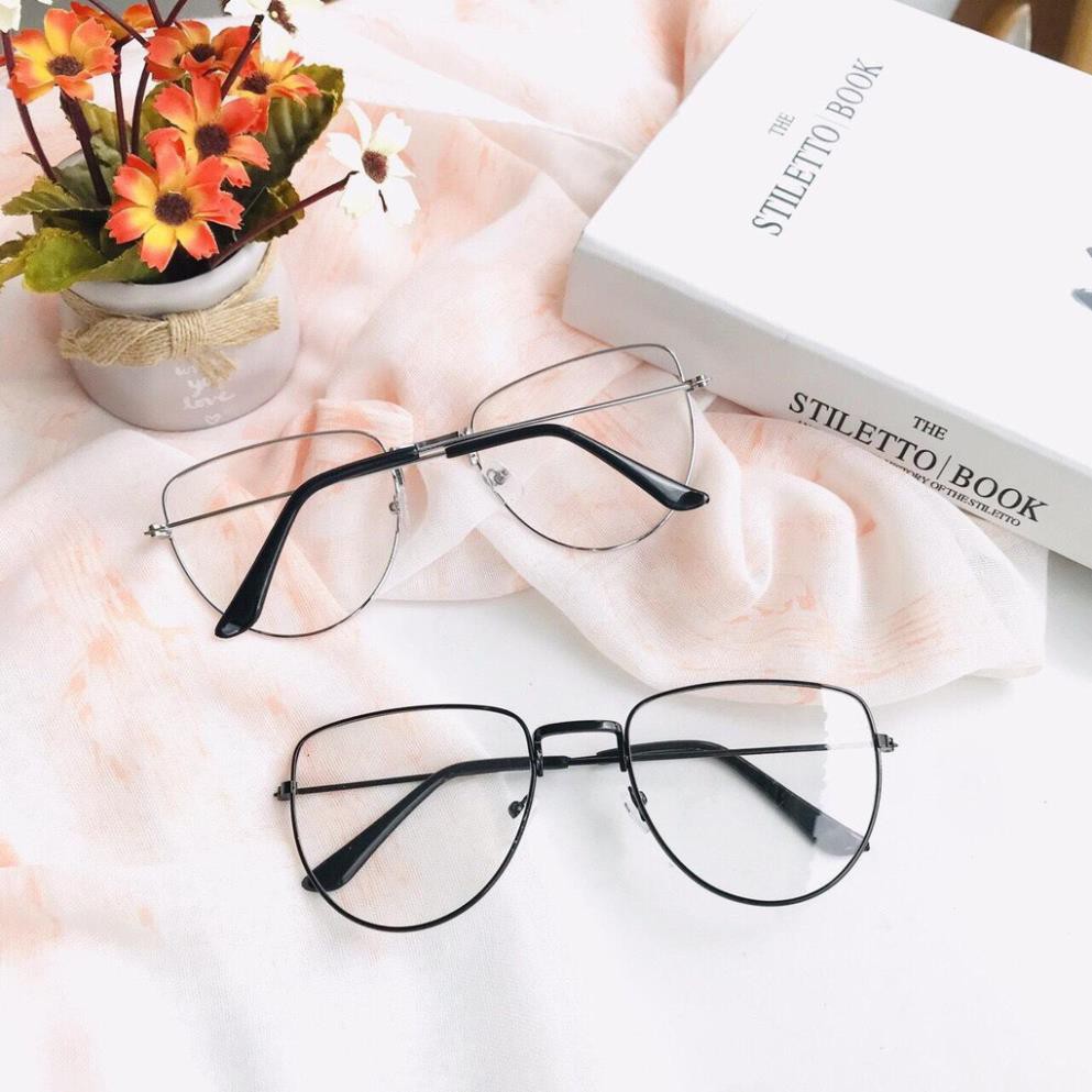 Mắt kính giả cận nam nữ hottrend 2020 JJ208 - Tặng kèm túi đựng kính + Khăn lau [HANG XIN] | BigBuy360 - bigbuy360.vn