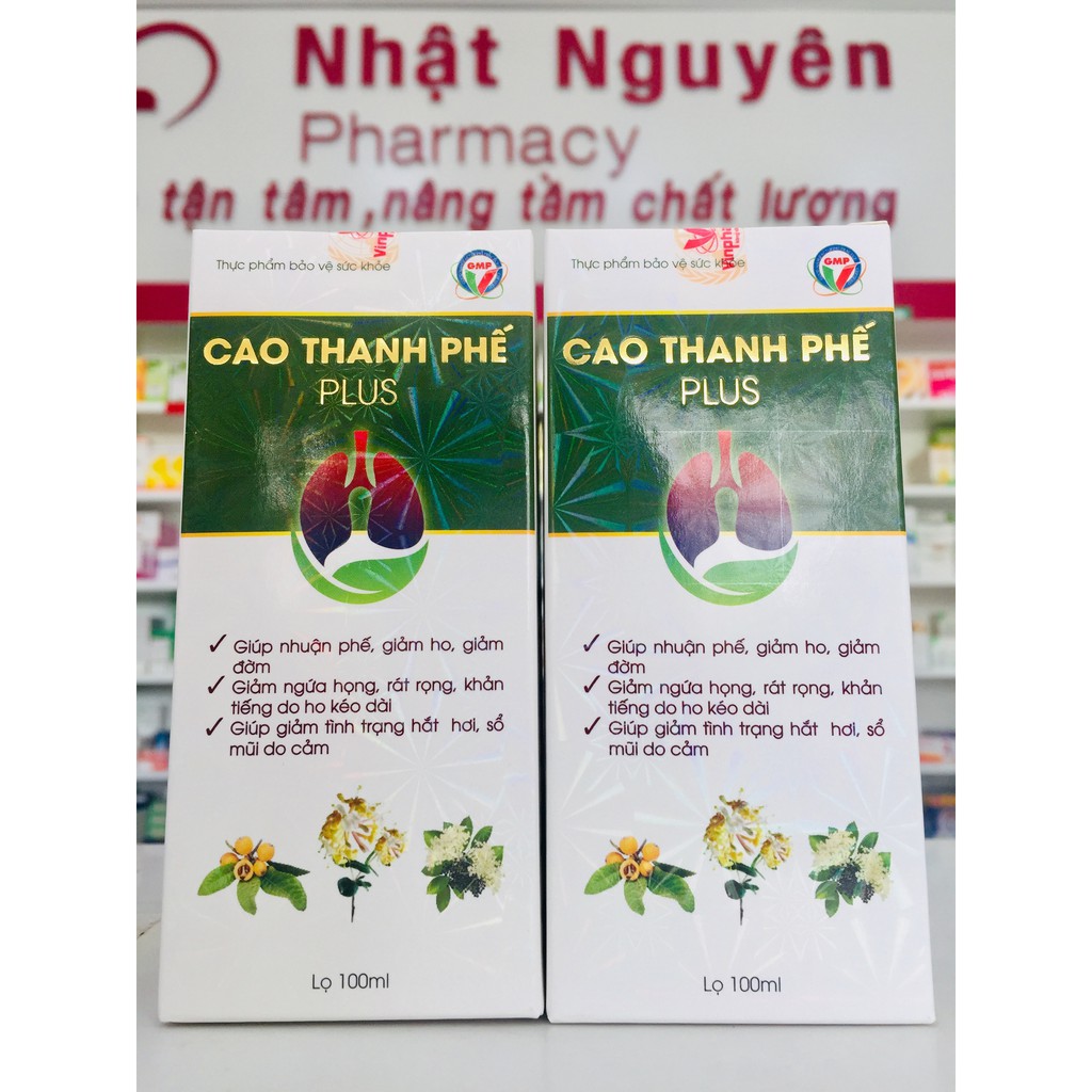 CAO THANH PHẾ PLUS - Giúp nhuận phế giảm ho, đờm, ngứa họng, rát họng, khản tiếng. Lọ 100ml