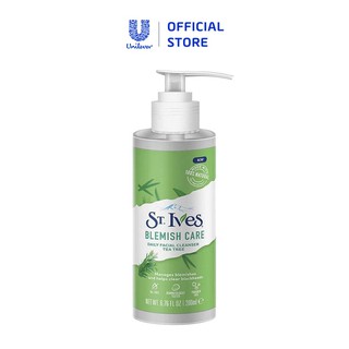 Sữa rửa mặt hỗ trợ giảm mụn hiệu quả St.Ives tràm trà 200ml
