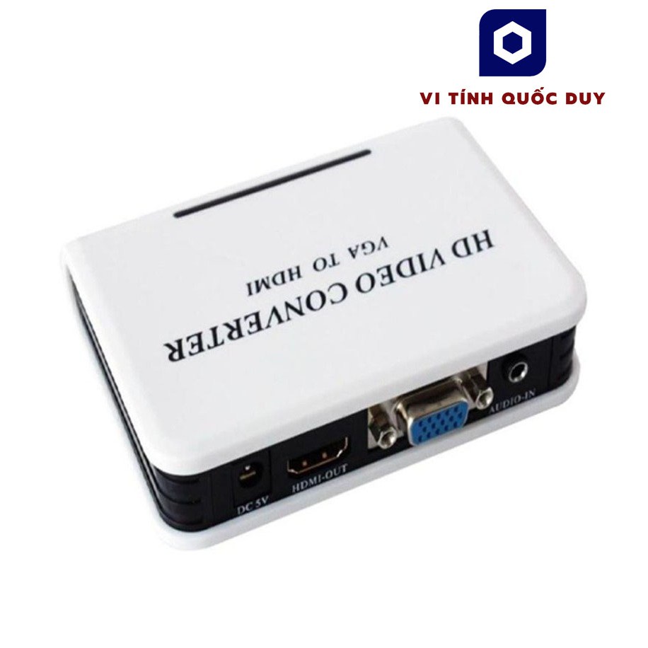 Box chuyển tín hiệu từ VGA ra HDMI. Từ PC có cổng VGA xuất hình ra Tivi LED/ LCD có cổng HDMI. Vi Tính Quốc Duy