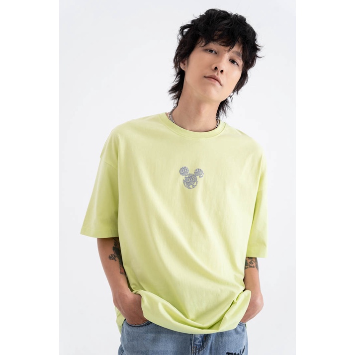 Áo Thun BOO Unisex Dáng Oversize, Vải Cotton Cao Cấp In Graphic Mickey Gradient BZL