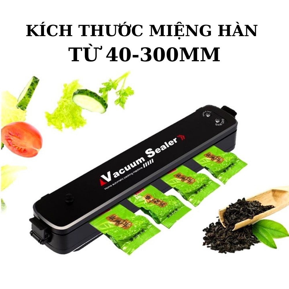 Máy Hút Chân Không Thực Phẩm Kèm Hàn Miệng Túi Vacuum Sealer Mẹ Gạo( TẶNG 10 túi hút )