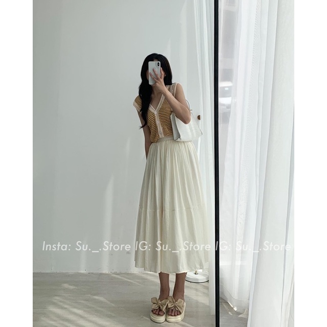 Chân váy voan cạp chun 2 lớp CV233 SUSTORE
