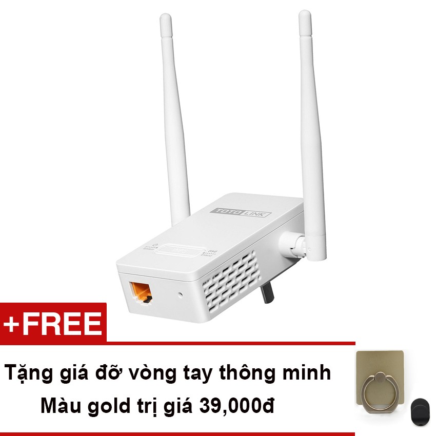 Bộ Mở Rộng Sóng Wifi Totolink EX200 (Trắng) + Tặng Giá Đỡ Vòng Tay Thông Minh - Hãng Phân Phối Chính Thức