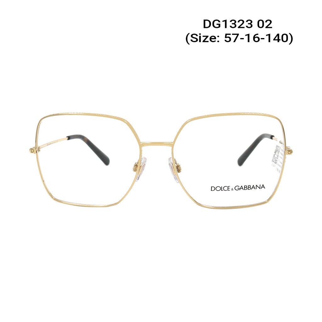 Gọng kính nam nữ chính hãng Dolce &amp; Gabbana DG1323 màu sắc thời trang, thiết kế dễ đeo bảo vệ mắt