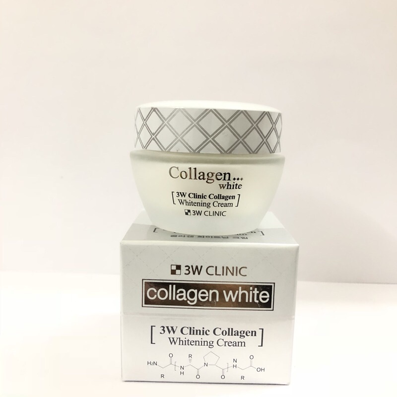 Kem dưỡng FREESHIP Kem dưỡng trắng da 3W Clinic Collagen Whitening Cream