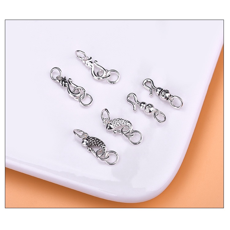 █diy゜ S925 Bạc●Phụ Kiện Móc Khóa Bạc 925 Hình Chim Phượng Hoàng Dùng Làm Trang Sức DIY