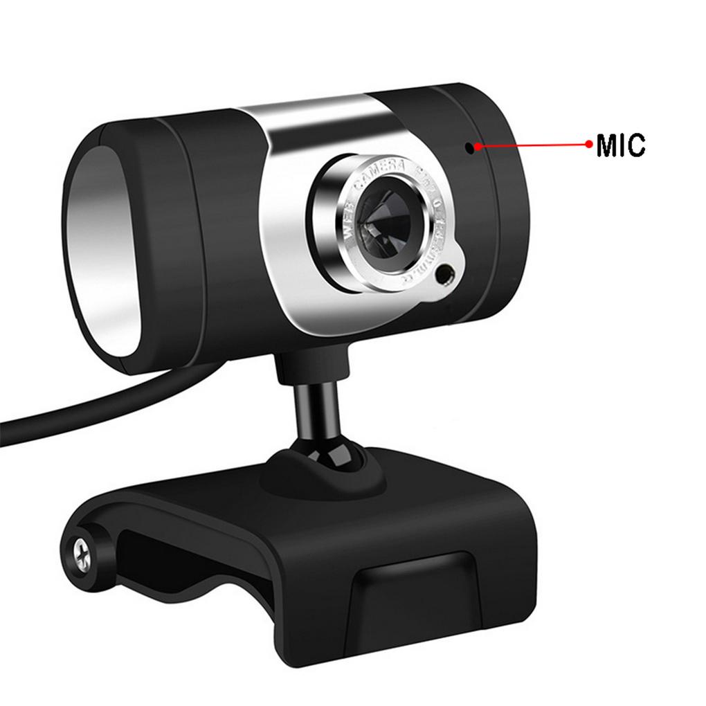 Webcam USB 2 0 Xoay 360 Độ HD 480P Có MIC Cho Máy Tính / Laptop