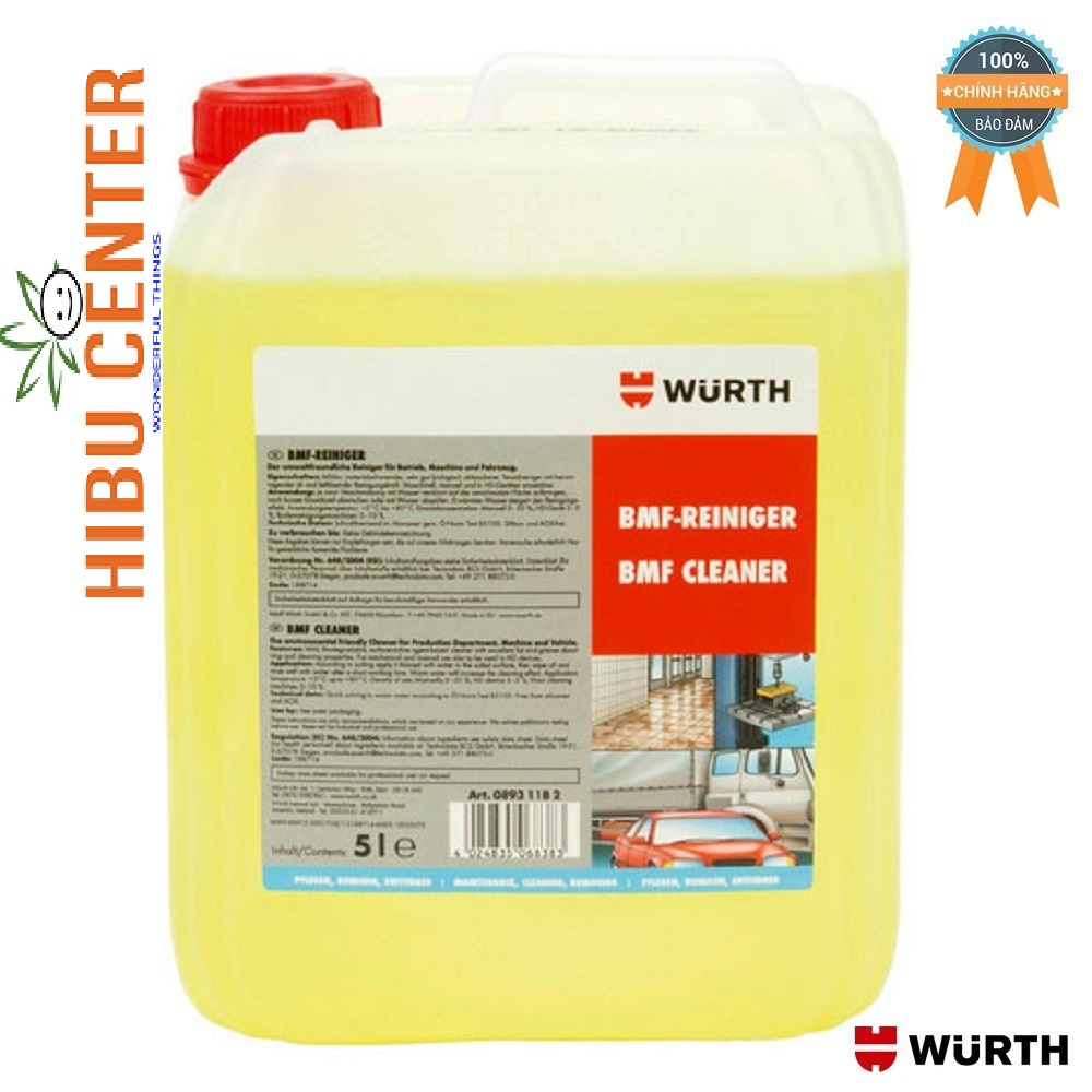 Chất Tẩy Rửa Đa Năng WURTH BMF CLEANER 08931182 5L | HIBUCENTER