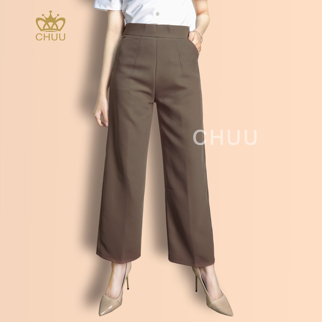 Quần tây ống rộng dáng suông basic, vải không nhăn CHUU Q3038 | BigBuy360 - bigbuy360.vn