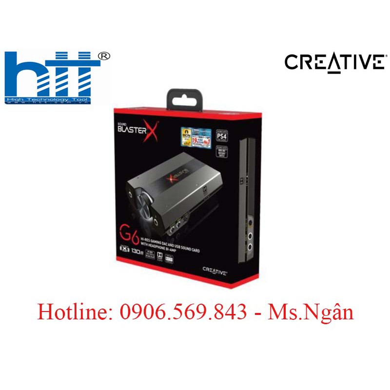 Card âm thanh rời SC Sound BlasterX G6 - Chính hãng Creative