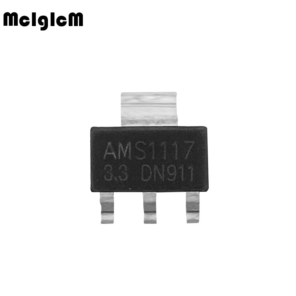 Bộ 100 chip IC điều chỉnh điện áp AMS1117-3.3 AMS1117-3.3V AMS1117 LM1117 1117