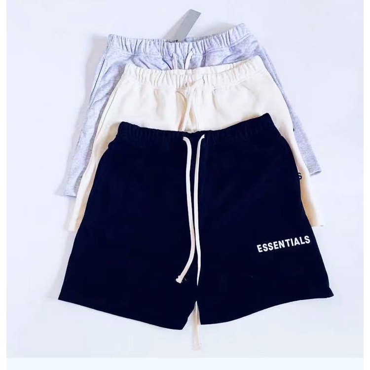 (Hàng Xuất Xịn) Quần Essentials short, quần ngố from rộng thoải mái quần đùi essentials short nỉ