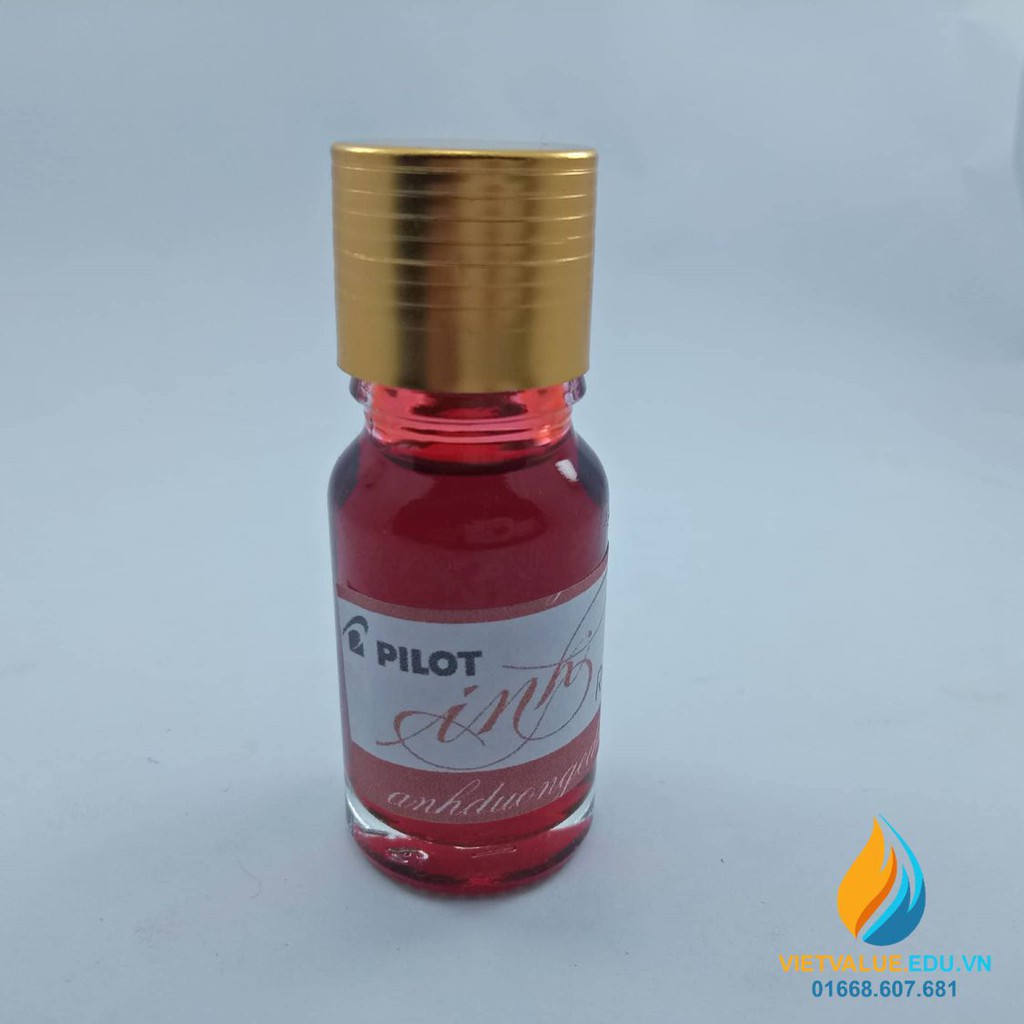 Mực Pilot Nhật Bản, mực bút máy cao cấp, 10ml, màu đỏ