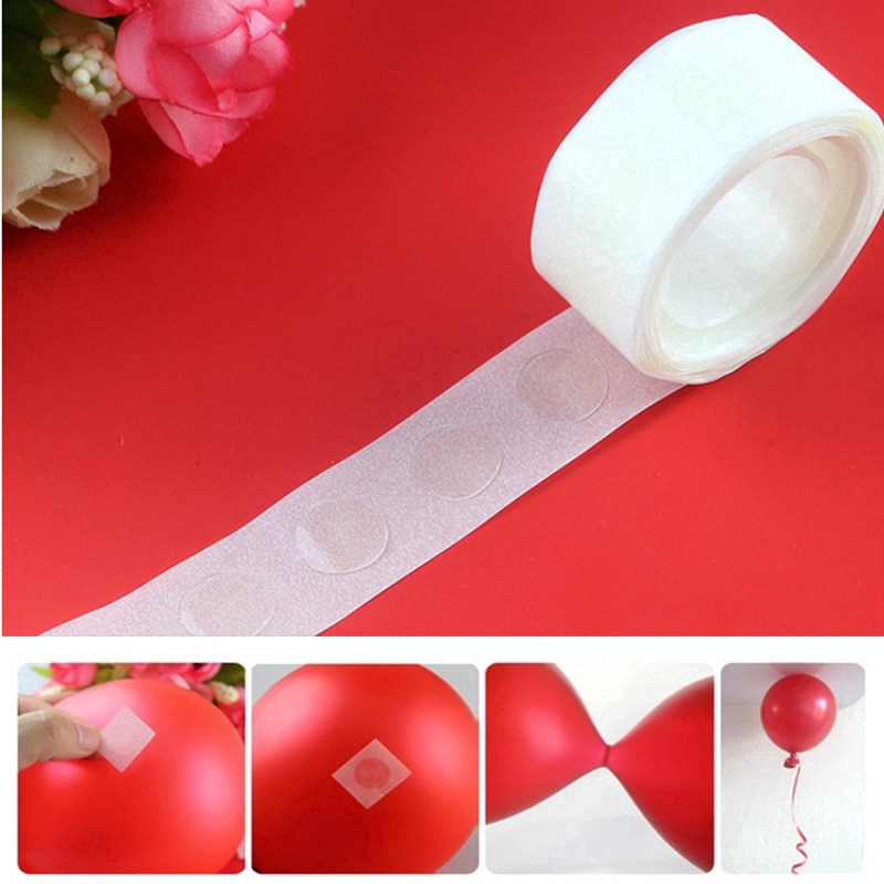 Cuộn 100 Keo Chấm Bi Hai Mặt Siêu Dính Dán Bong Bóng Trang Trí Tiệc Sinh Nhật/Tiệc Cưới