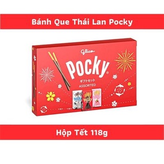 Quận 3 hộp quà tết glico pocky 3 vị 118g pocky chocolate pocky dâu pocky cookies