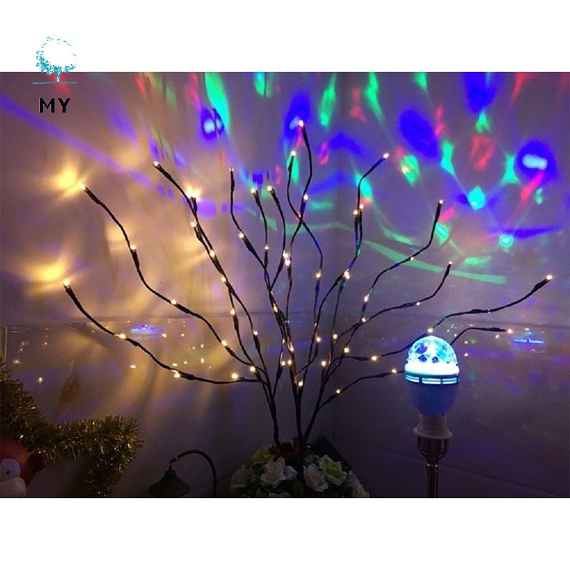 Creative 20 Leds Branch Lights Luminous Wedding Christmas Festival Home Decoration Romantic Willow Twig Branches Lamp