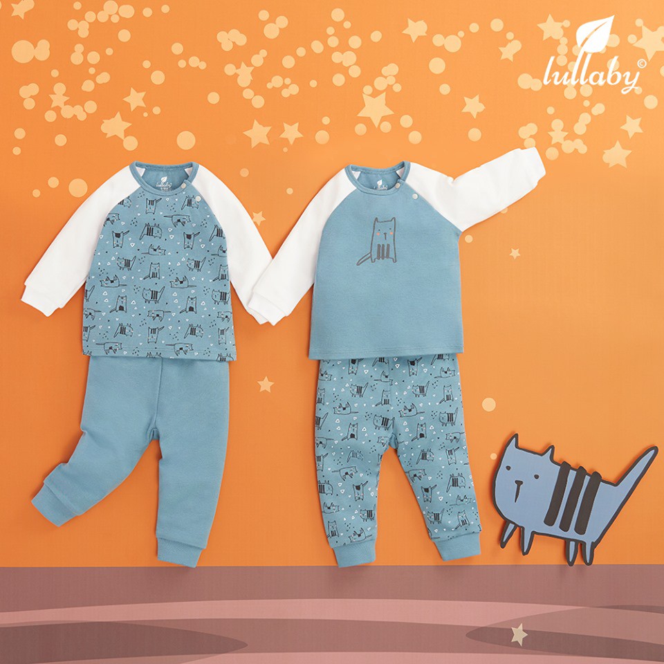 Set 2 Bộ quần áo LULLABY Vải Interlock BST Thu Đông 2019