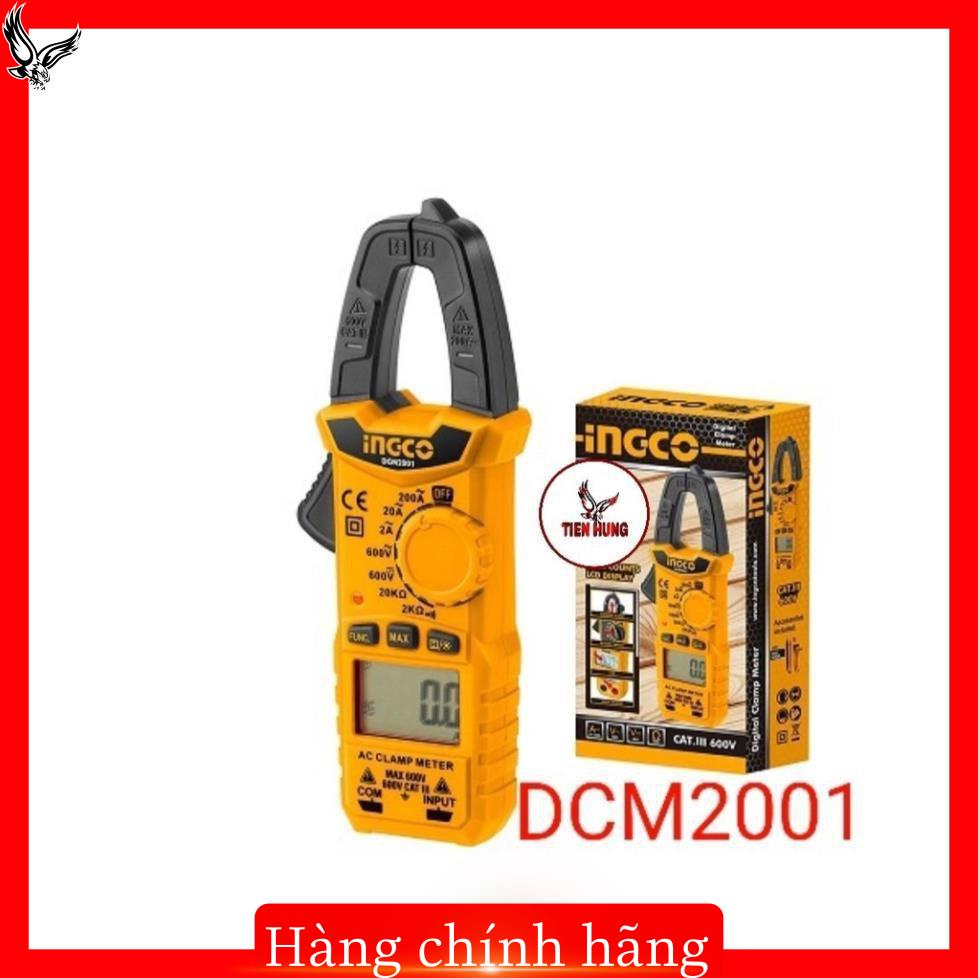 Ampe kìm đo AC kỹ thuật số Ingco DCM2001