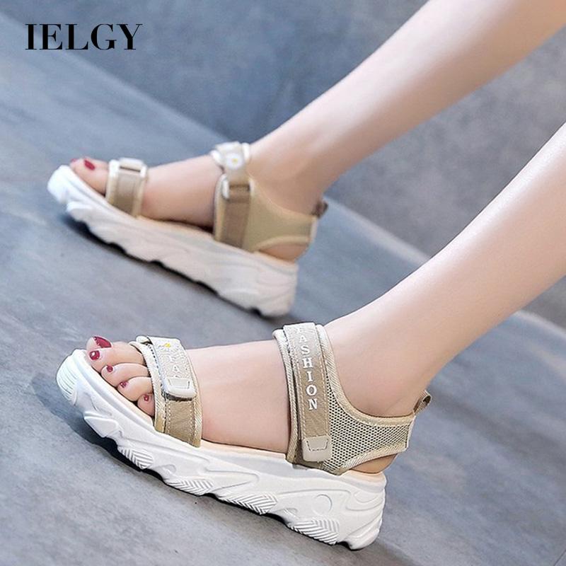 Xăng đan Khóa Dán Đế Dày Thời Trang Thể Thao Nữ