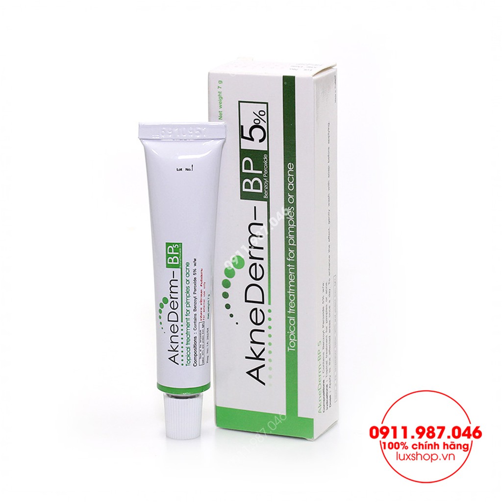 KEM GIẢM MỤN BENZOYL PEROXIDE 5% AKNEDERM 10G CHÍNH HÃNG - 7333