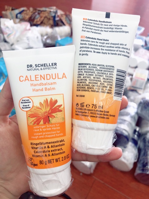 Dr. Scheller, Calendula Handbalsam kem dưỡng da tay