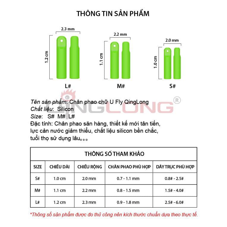 Chân phao,ghim phao chữ U Fly QingLong