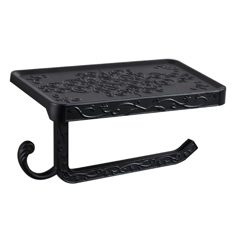 Giá Đỡ Cuộn Giấy Vệ Sinh Gắn Tường Kèm Kệ Đựng Điện Thoại Tiện Lợi Dành Cho Nhà Bếp / Phòng Tắm