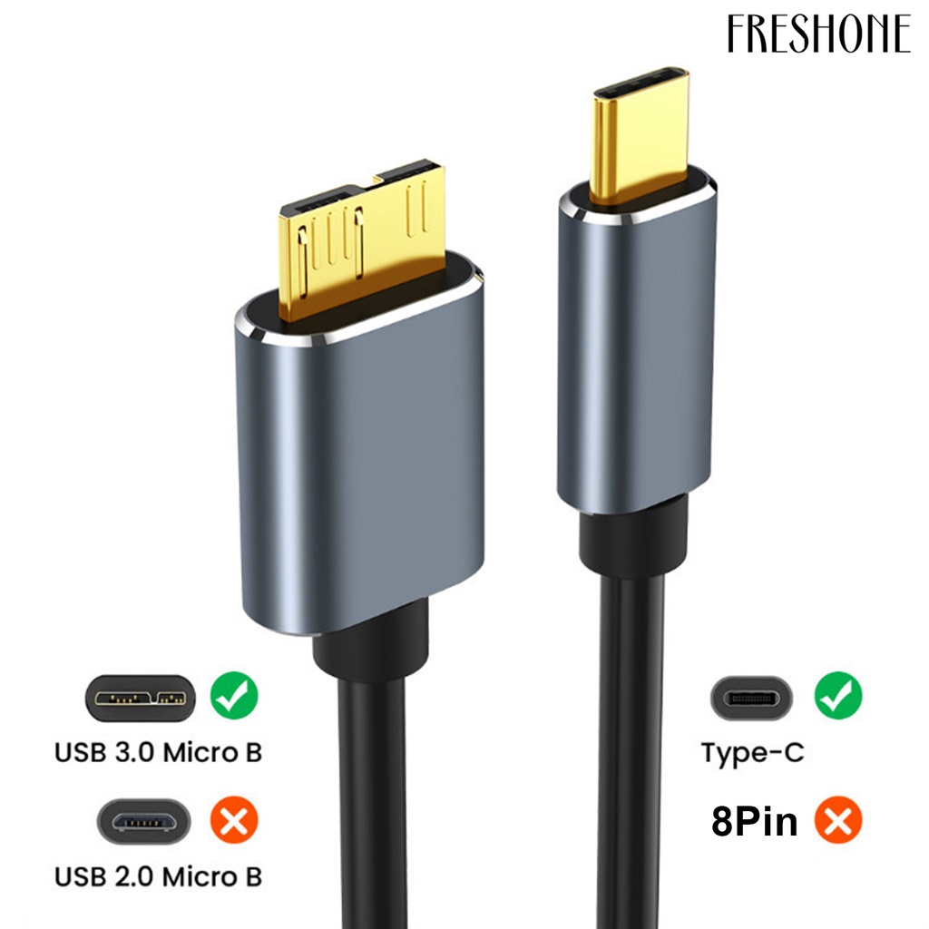 Cáp Chuyển Đổi Ổ Cứng 50 / 100 / 150cm USB 3.1 Type-c Sang USB 3.0 Micro-USB 5Gbps | BigBuy360 - bigbuy360.vn