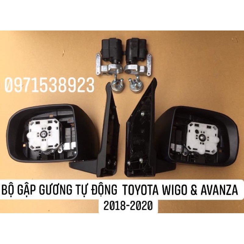 trọn bộ khung xương và motor gập gương cho TOYOTA WIGO & AVANZA 2018-2020