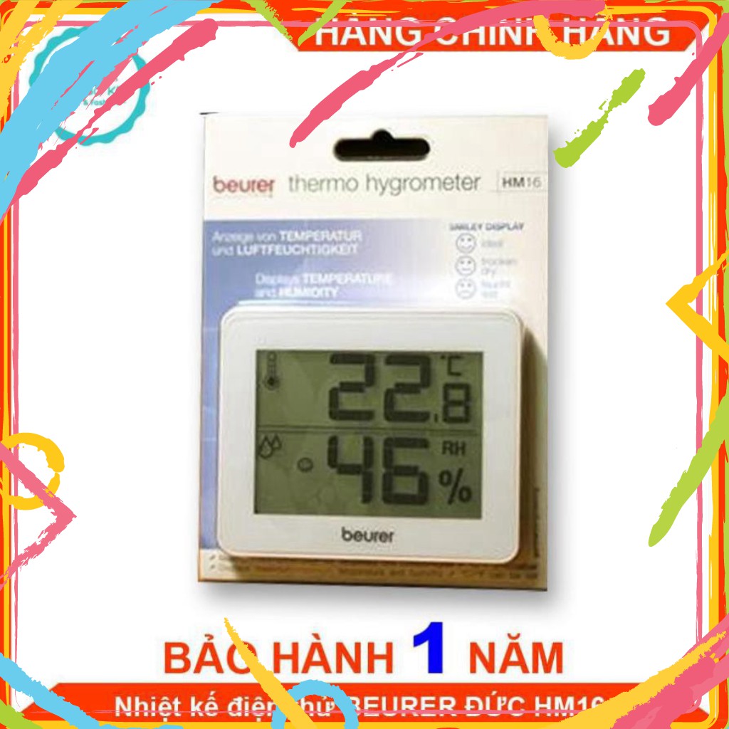 ngocanh1 Nhiệt Ẩm Kế Điện Tử BEURER MODEL HM16 [Hàng Chính Hãng - Thương Hiệu ĐỨC] ngocanh1