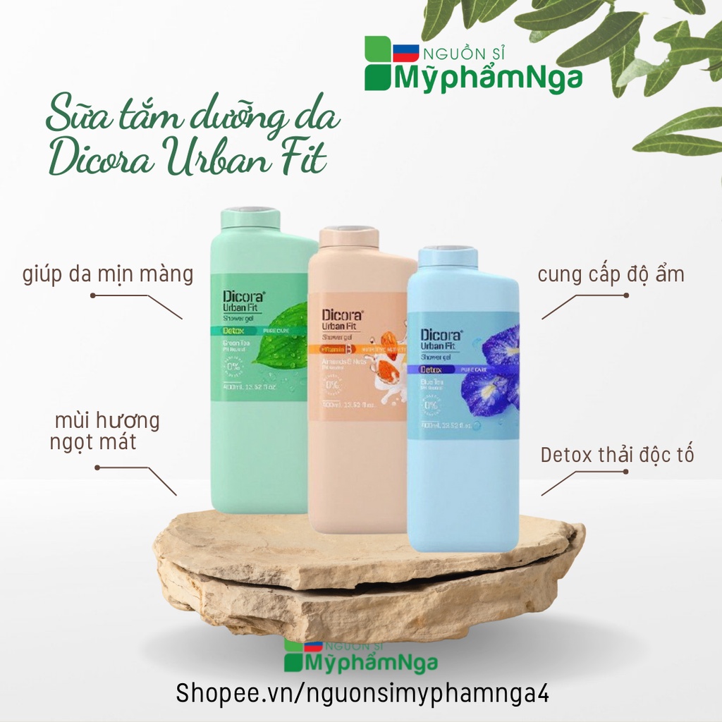 Sữa tắm dưỡng da Dicora Urban Fit 400ml