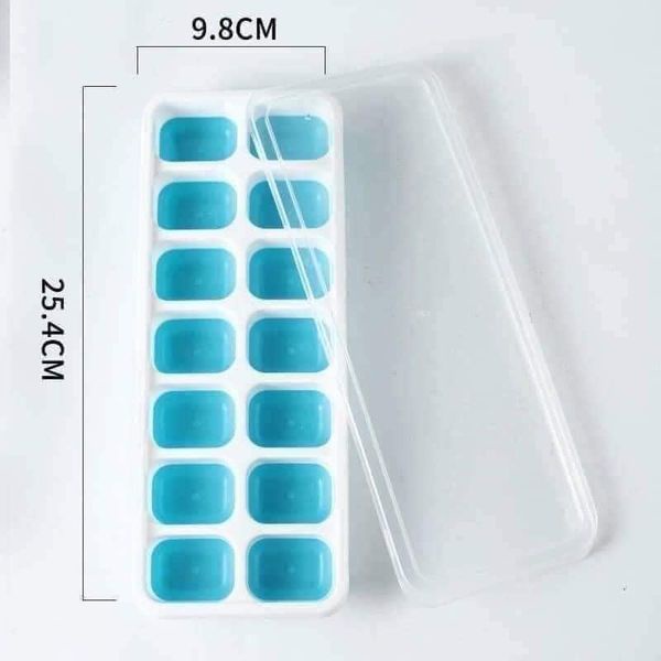 Khay làm đá Silicon có nắp đậy ngăn mùi