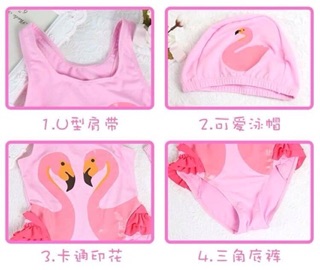 Bộ bơi thiên nga bé gái order