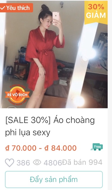 [FLASH SALE] Áo choàng phi lụa