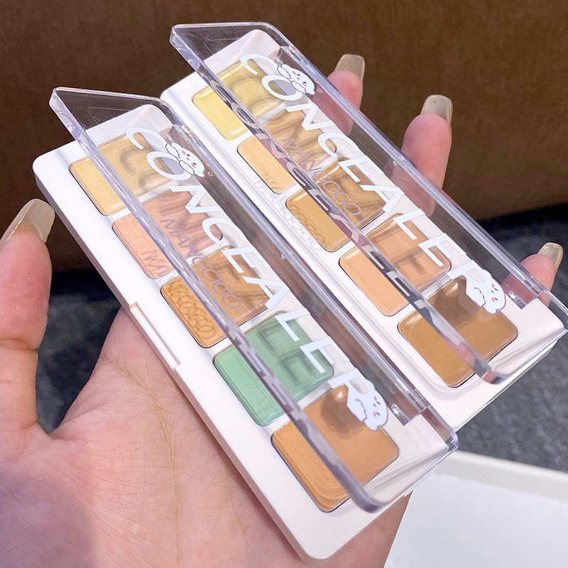 Kem che khuyết điểm MANGOGO, bảng triệt sắc concealer nội địa trung F29 Sammi beauty