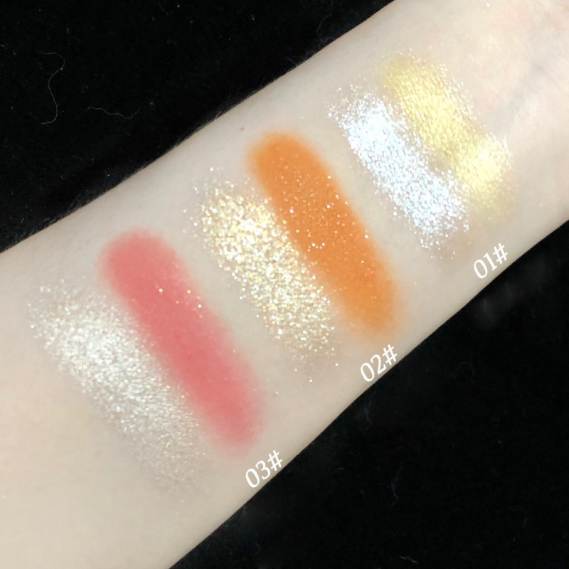 Bảng phấn bắt sáng hai màu aurora tạo khối dành cho trang điểm chuyên nghiệp | BigBuy360 - bigbuy360.vn