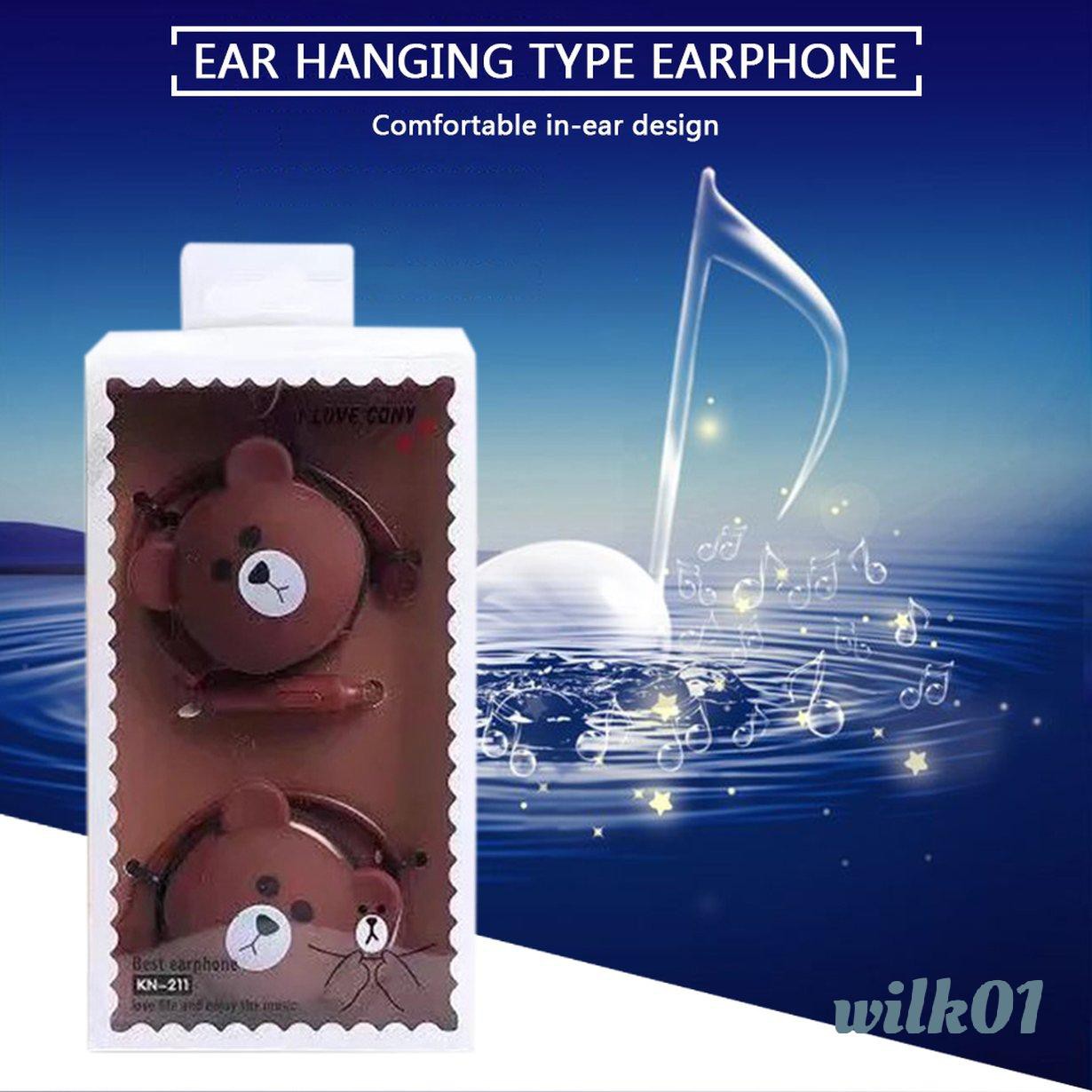 Tai Nghe Nhét Tai 3.5mm Họa Tiết Hoạt Hình Cho Điện Thoại Wilk01 | BigBuy360 - bigbuy360.vn